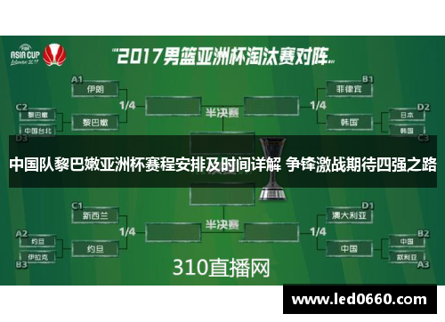中国队黎巴嫩亚洲杯赛程安排及时间详解 争锋激战期待四强之路